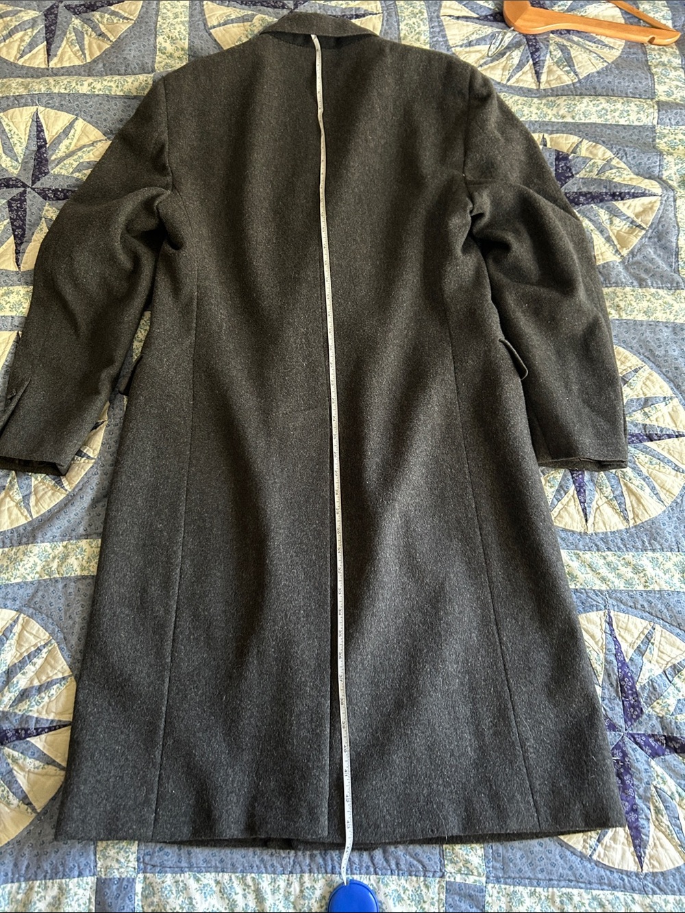 Dior Dark Gray Double-Breasted Wool Pea Coat - Picture 10 of 11